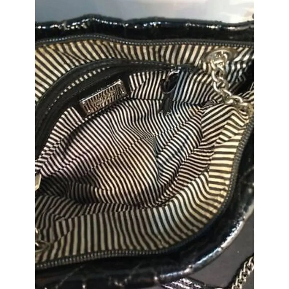 Nine West Black Patent Leather Crossbody